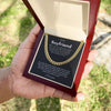 Boyfriend The Best Thing, Romantic Gift for Boyfriend, Cuban Link Chain Necklace