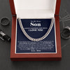 Gift For Son | Stay Strong | Cuban Link Chain