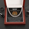 To My Son - Love You For The Rest Of Mine, Cuban Link Chain Necklace Gift for Son on Special Day