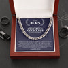To My Man | Promise Necklace Always Remember | Cuban Link Chain Necklace