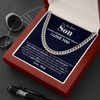 Gift For Son | Stay Strong | Cuban Link Chain