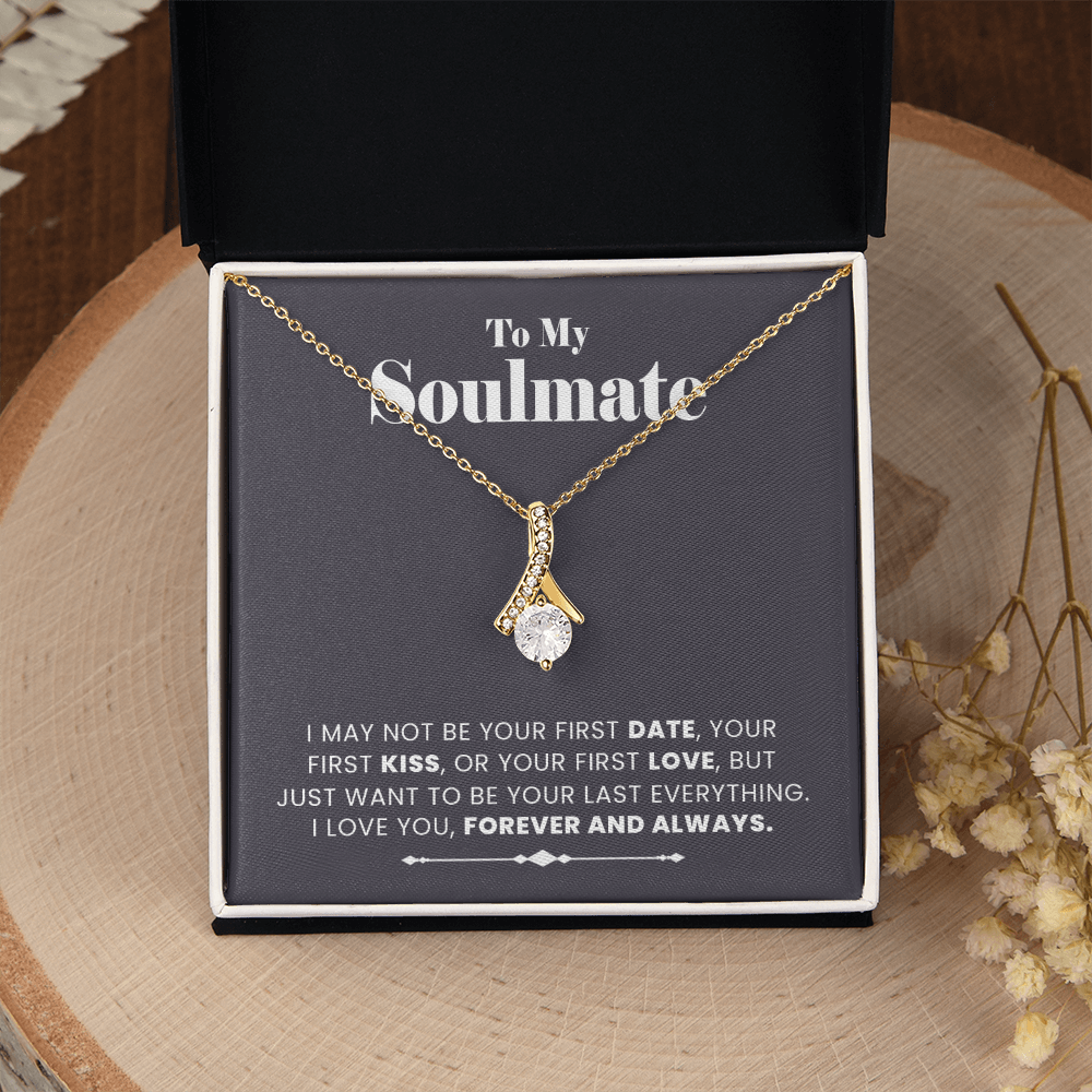 To My Soulmate Necklace, Gift for Girlfriend, Jewelry Gift for Her, Christmas Valentines Gift Ideas
