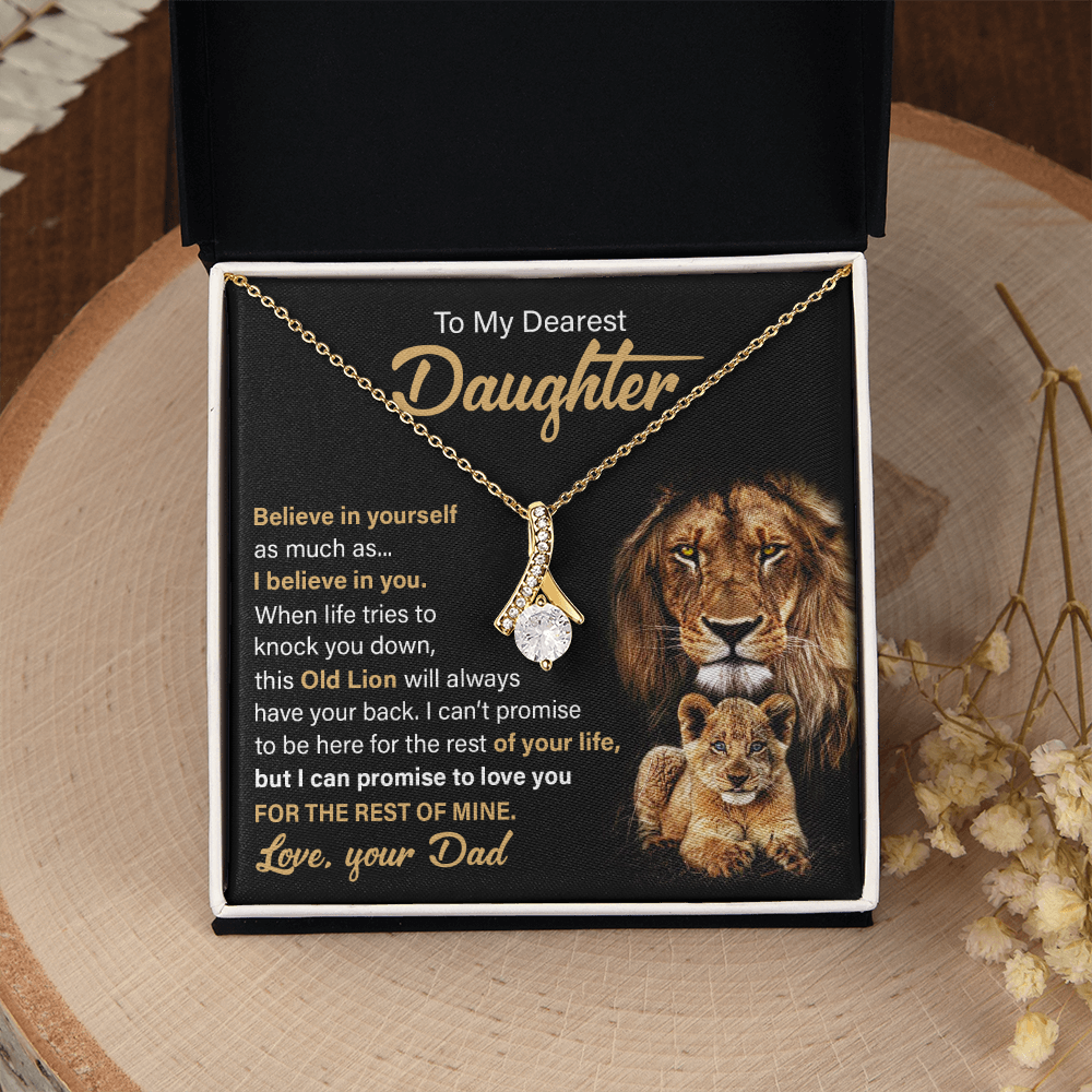 To My Daughter Necklace | Believe In Yourself | Daughter Graduation Gift