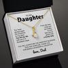 To My Daughter Gift From Dad | You Fill My Life | Alluring Beauty necklace