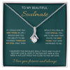 To My Beautiful Soulmate | Make You Feel My Love | Alluring Beauty Necklace