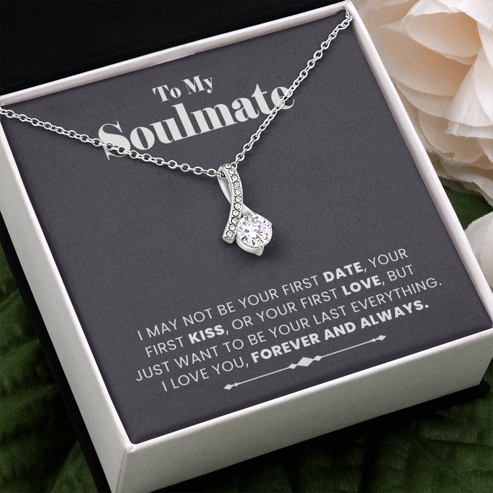 To My Soulmate Necklace, Gift for Girlfriend, Jewelry Gift for Her, Christmas Valentines Gift Ideas