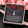 To My Wife | Standing Together | Alluring Beauty Necklace