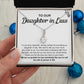 Daughter In Law You Mean To Us, Alluring Beauty Necklace, Gift for Daughter In Law, Christmas Gift Idea