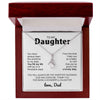 To My Daughter Gift From Dad | You Fill My Life | Alluring Beauty necklace