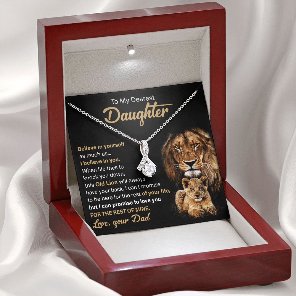To My Daughter Necklace | Believe In Yourself | Daughter Graduation Gift