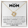 To My Mom | You Are The Most Amazing Person | Love Knot Necklace | Mother's Day Gift