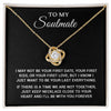 To My Soulmate | To Be Your Last Everything | Love Knot Necklace