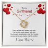 To My Girlfriend | Every Single Day I Spend With You | Love Knot Necklace