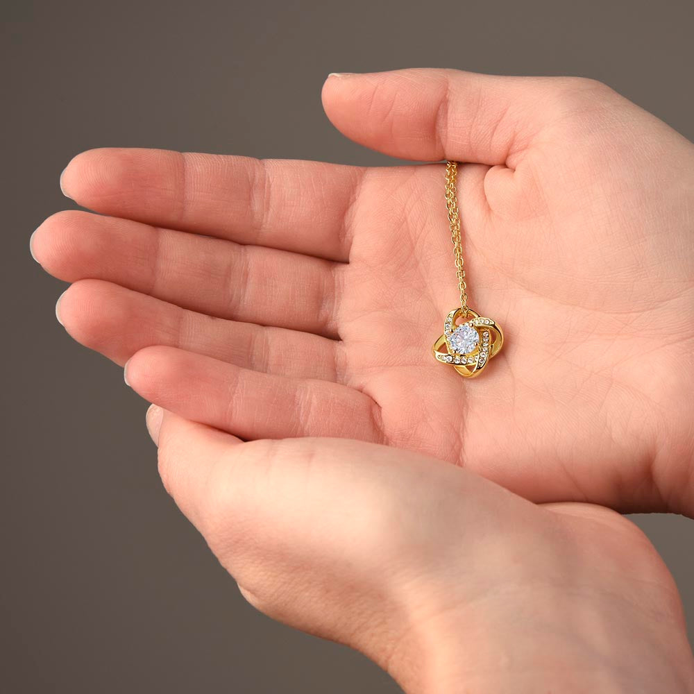 To My Wife | I Love You With All My Heart | Love Knot Necklace