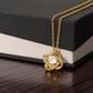 To My Daughter, Proud Of You, Love Knot Necklace, Gift For Daughter From Dad