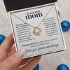 Mom Spread My Wings, Love Knot Necklace, Mother's Day Gift Idea For Mother