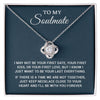 To My Soulmate | To Be Your Last Everything | Romantic Gift For Your Soulmate | Love Knot Necklace