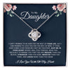 To My Daughter | Keep Me In Your Heart | Gift For Your Daughter | Love Knot Necklace.