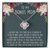 To My Bonus Mom | Thank You For Everything | Love Knot Necklace