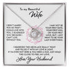 To My Wife | Love & Light | Love Knot Necklace | Romantic Gift for Wife