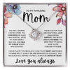 To My Amazing Mom | Thank You For Your Unconditional Love | Christmas Gift