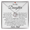 To My Daughter | I Will Always Defend You | Forever Love Necklace | Gift For Daughter From Dad