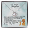 To My Beautiful Daughter | I'm Proud To Be Your Father | Love Knot Necklace | Gift For Daughter From Dad