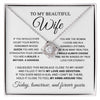 To My Beautiful Wife | You Are The Woman I Chose | Love Knot Necklace