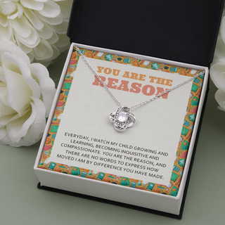 Teacher You Are The Reason Necklace, Gift for Teacher, Special Education teacher gift, Chirstmas gift