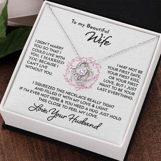 To My Wife | Love & Light | Love Knot Necklace | Romantic Gift for Wife
