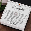 To My Daughter | I Will Always Defend You | Forever Love Necklace | Gift For Daughter From Dad