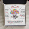To My Daughter - I Will Always Be There For You, Love Knot Necklace to Daughter