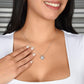 To My Beautiful Mom - Love You From The Bottom of My Heart, Love Knot Necklace Gift Mother Day