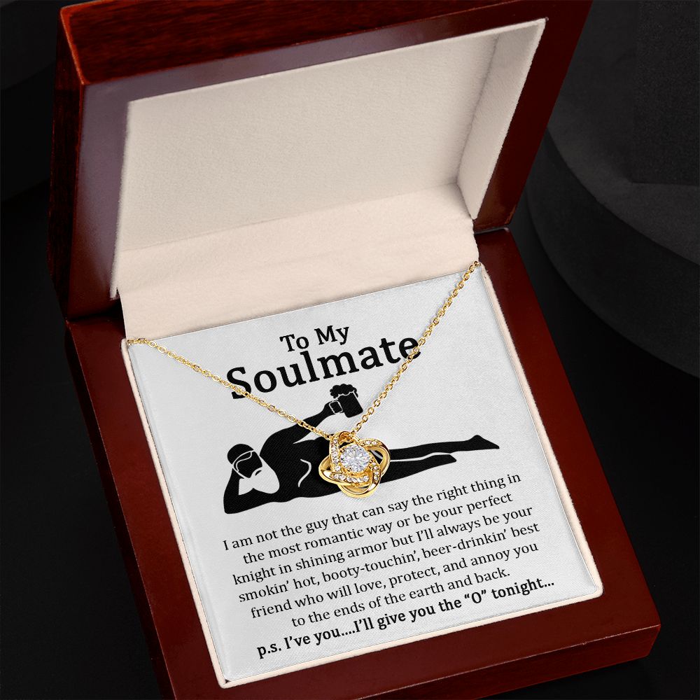 To My Soulmate | I will give you the O'tonight | White Version | Love Knot Necklace.