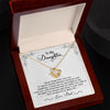 To My Daughter Gift From Dad | You Will Always Be My Baby Girl | Love Knot Necklace.