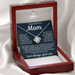 To My Mom - Taught Me What It Takes To Be A Man, Love Knot Necklace
