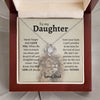 To My Daughter, Proud Of You, Love Knot Necklace, Gift For Daughter From Dad