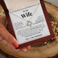 To My Wife | I Love You With All My Heart | Love Knot Necklace