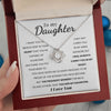 To My Daughter | You Are Capable Of Achieving Anything | Love Knot Necklace | Christmas Gift Ideas