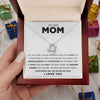 To My Mom | You Are The Most Amazing Person | Love Knot Necklace
