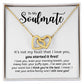 To My Soulmate | You Started It First | Gift For Your Soulmate | Interlocking Hearts necklace