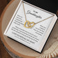 Granddaughter Always Remember That My Love | Best Gift For Her | Interlocking Hearts necklace