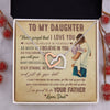 To My Daughter | Never Forget That I Love You | Interlocking Hearts Necklace | Anniversary Gift