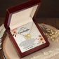 To my GrandDaughter - Love You For The Rest of Mine - Interlocking Hearts Necklace Gift