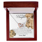 To My Daughter From Dad | This Old Lion Will Always Have Your Back | Interlocking Hearts Necklace
