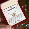 To My Daughter | I Will Always Keep You In My Heart | Interlocking Hearts Necklace