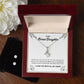 To My Bonus Daughter | Life Gave Me The Gift Of You | Alluring Beauty Necklace and Cubic Zirconia Earring Set