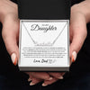 To My Daughter - Believe In Yourself, Personalized Name Necklace Gift