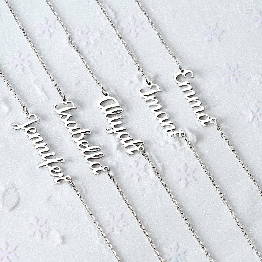 Soulmate Deep In Your Heart, Personalized Name Necklace, Custom Jewelry, Romantic Gift For Her