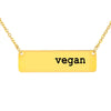 Vegan Horizontal Bar Necklace (Non FPS)